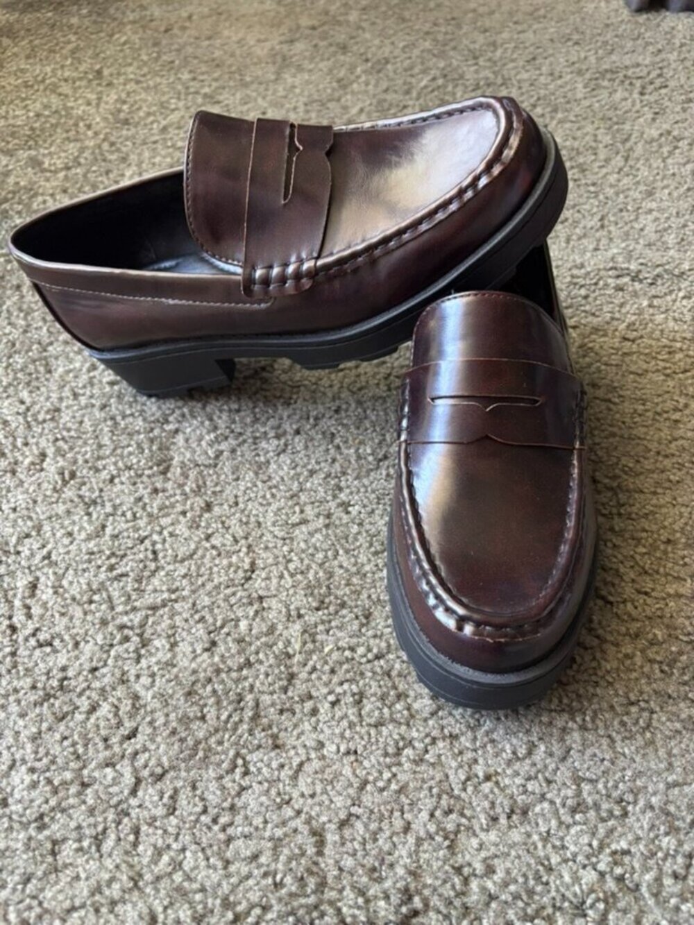 boc Women's Dark Brown Patent Leather Moccasins - Picture 12 of 13